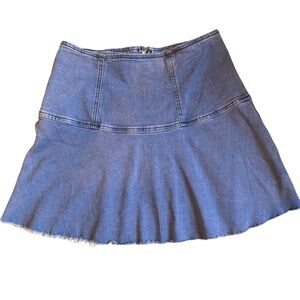 Free People denim skirt